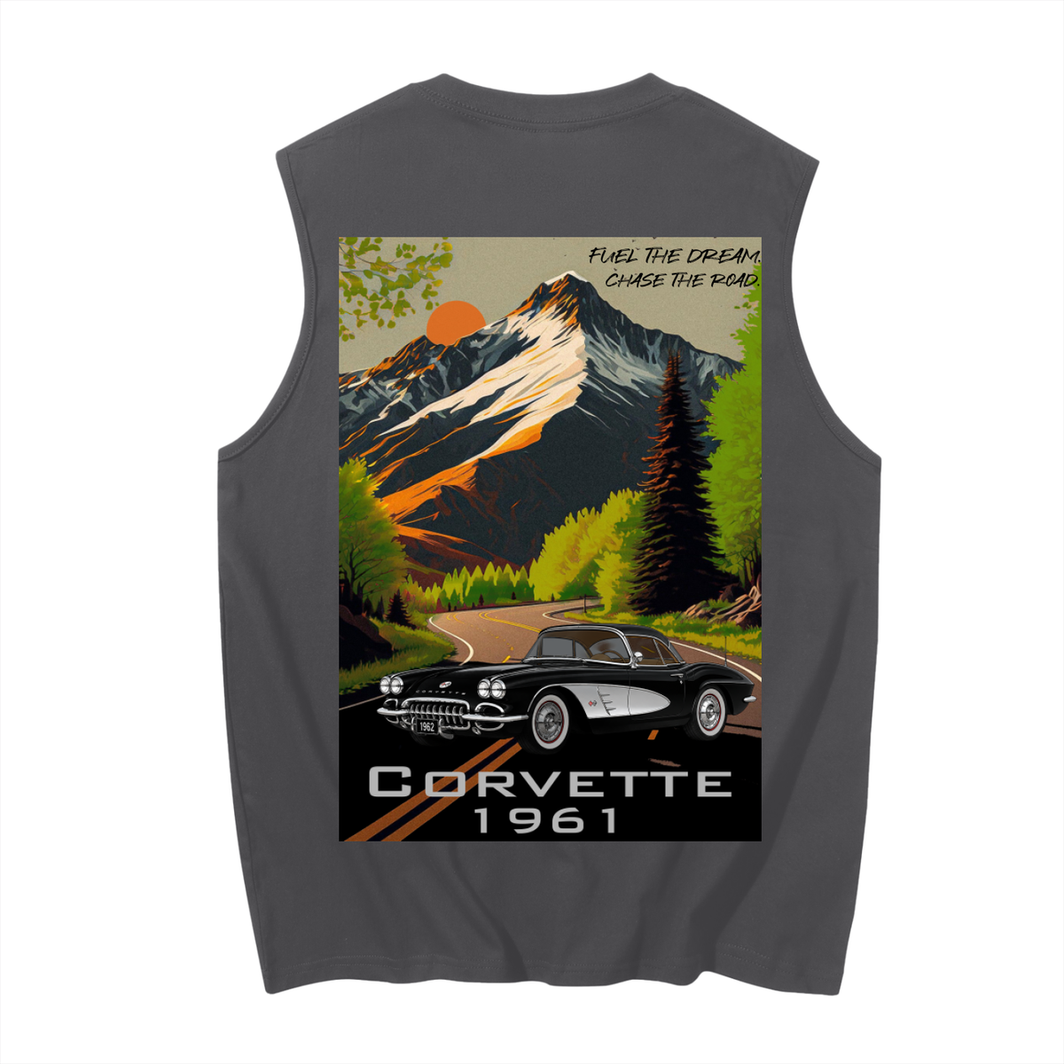 1961 Corvette Mountain Top Men's Cotton Tank Top