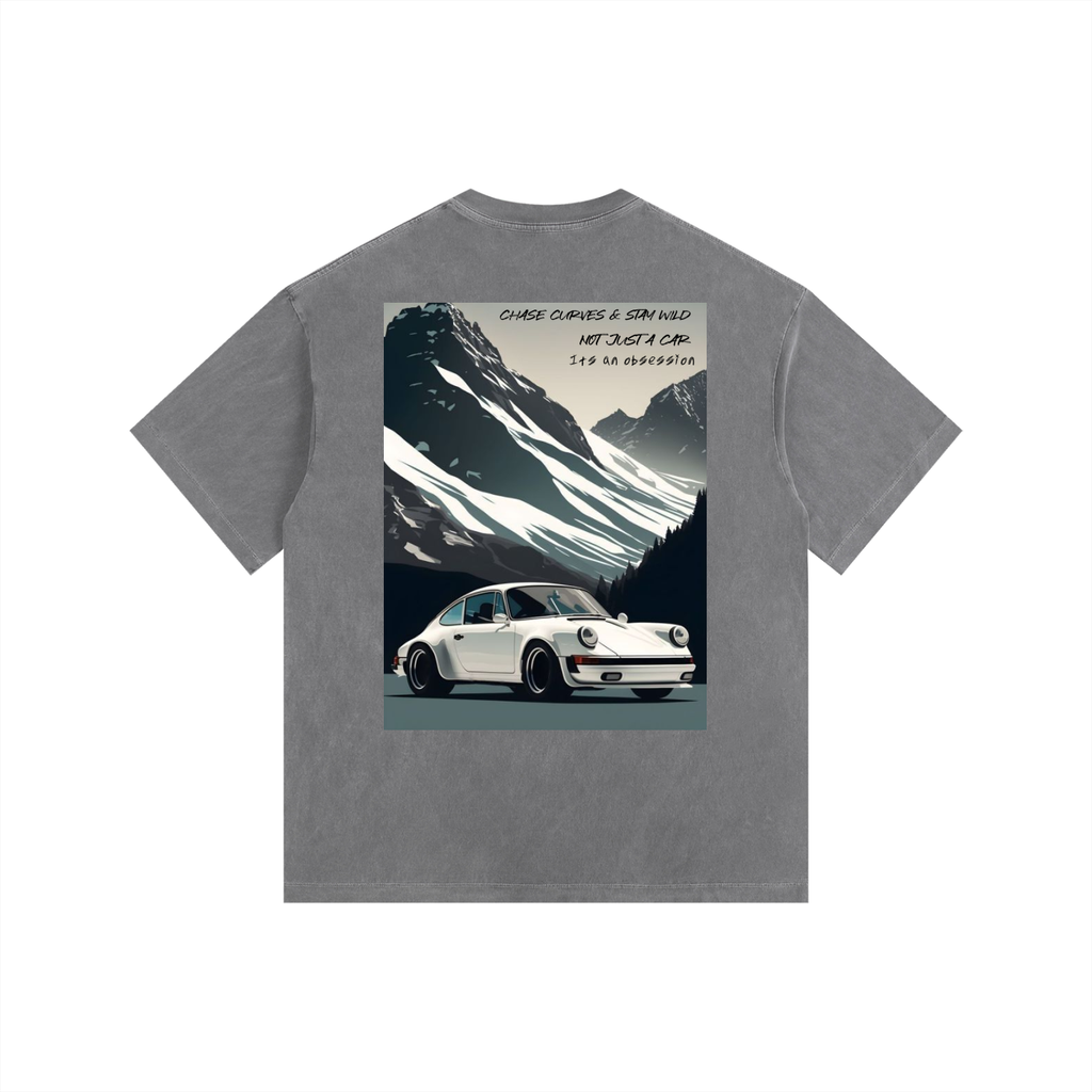 Vintage Porsche Mountain Top Oversized T-Shirt