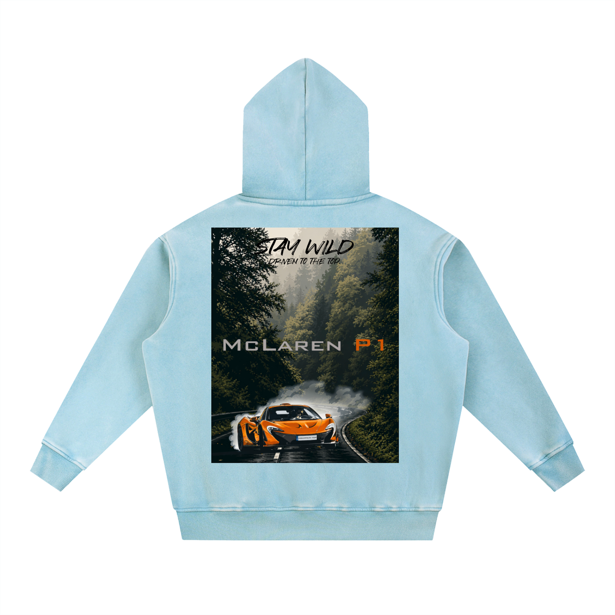 Snow Wash Fleece Oversize Hoodie