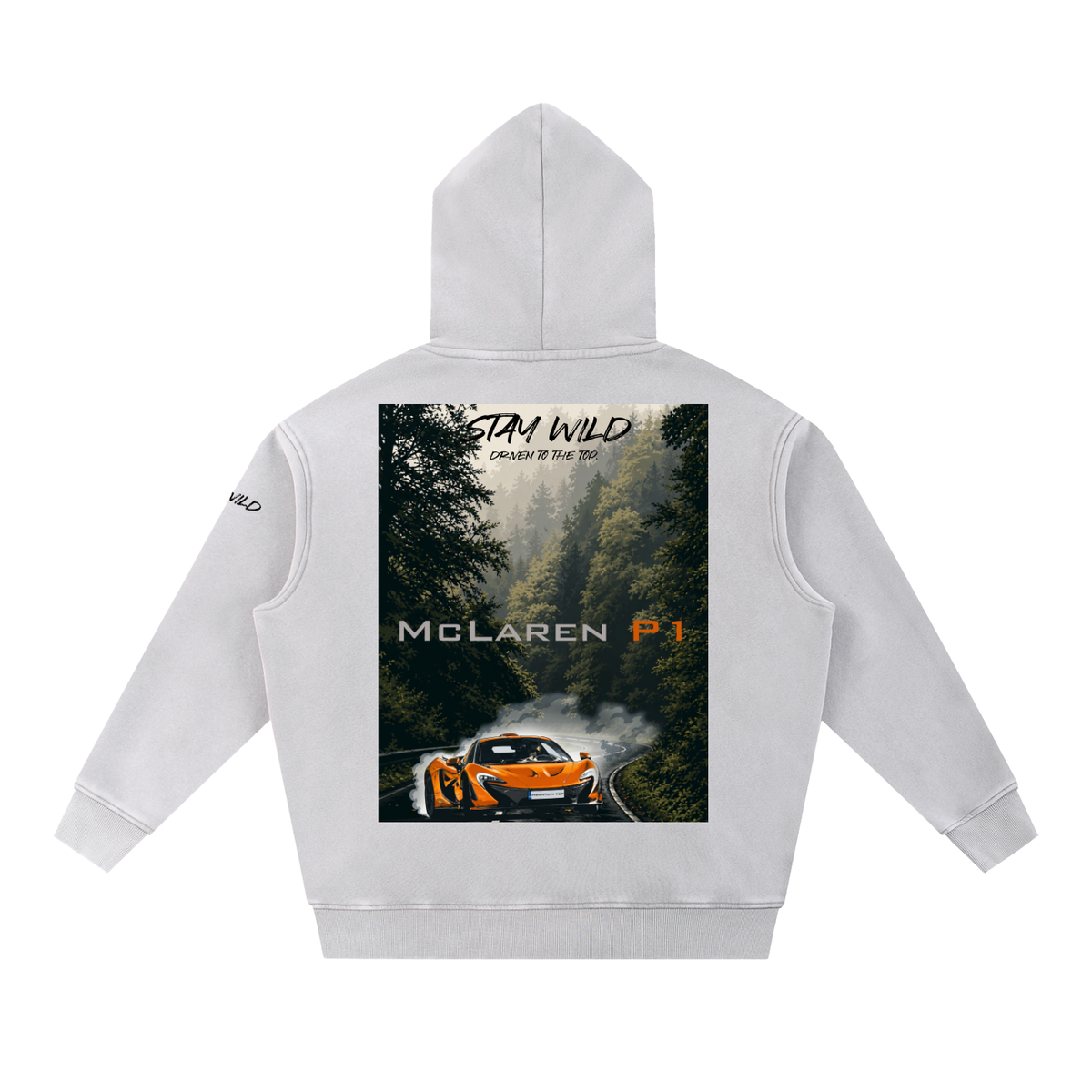 McLaren P1 Mountain Top Snow Wash Fleece Oversize Hoodie