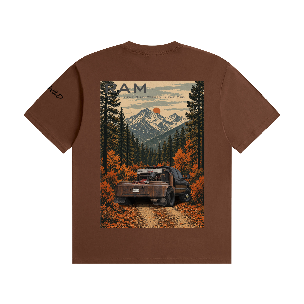 RAM 3500 Welding Truck Mountain Top Unisex Seamless Cotton T-Shirt