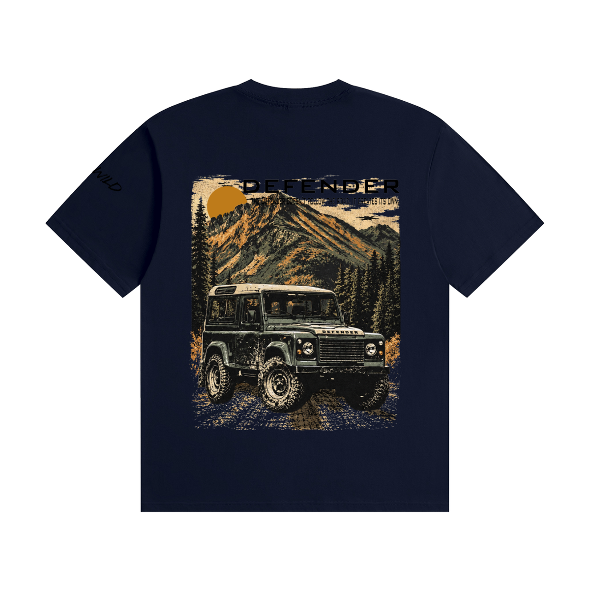Range Rover Defender Mountain Top Unisex Seamless Cotton T-Shirt