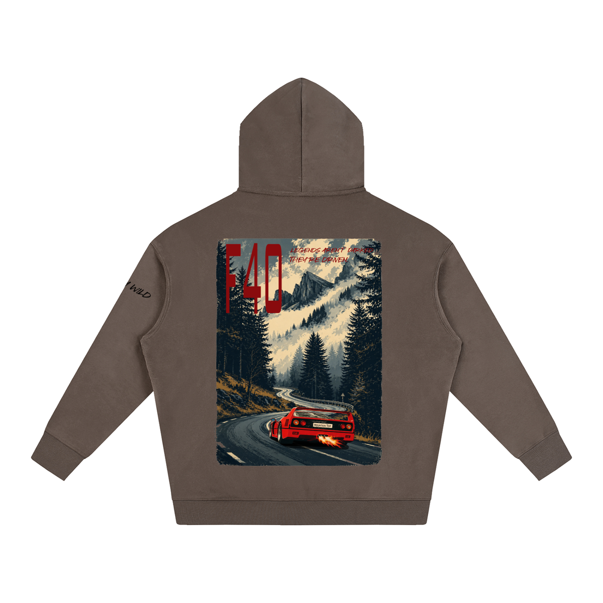 Ferrari F40 Mountain Top Fleeced Hoodie