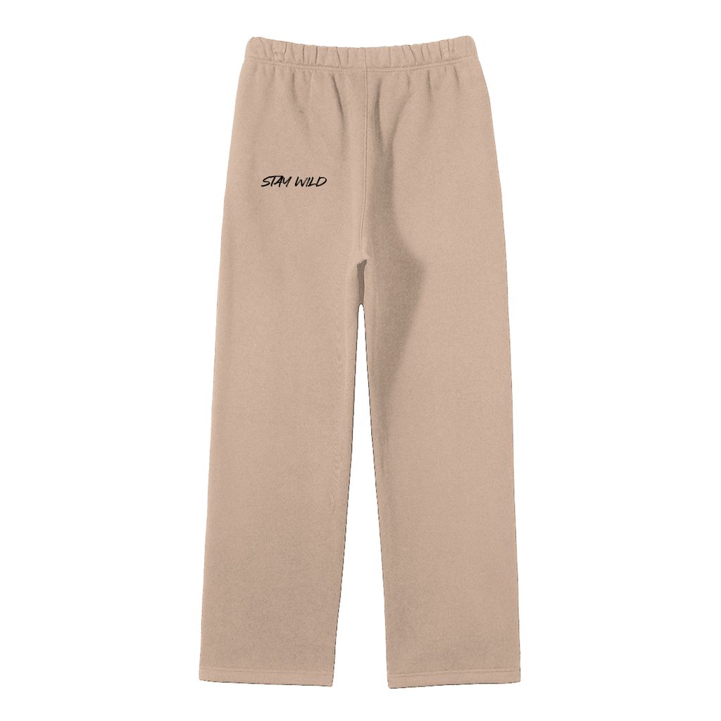 Mountain Top Unisex Solid Color Fleece Straight Leg Pants