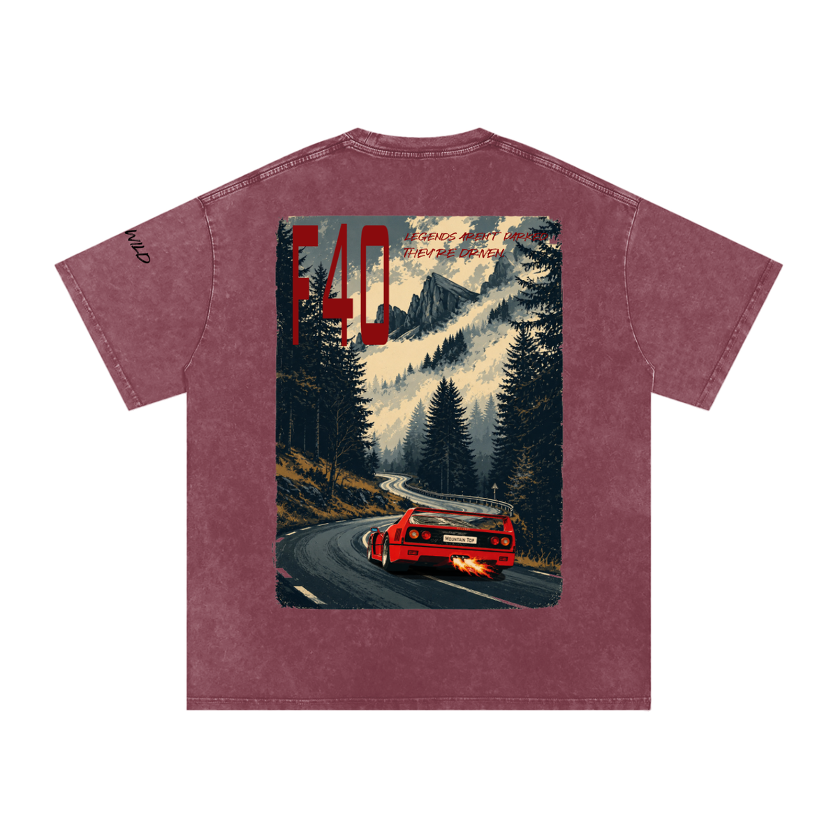 Ferrari F40 Mountain Top Cotton T-Shirt