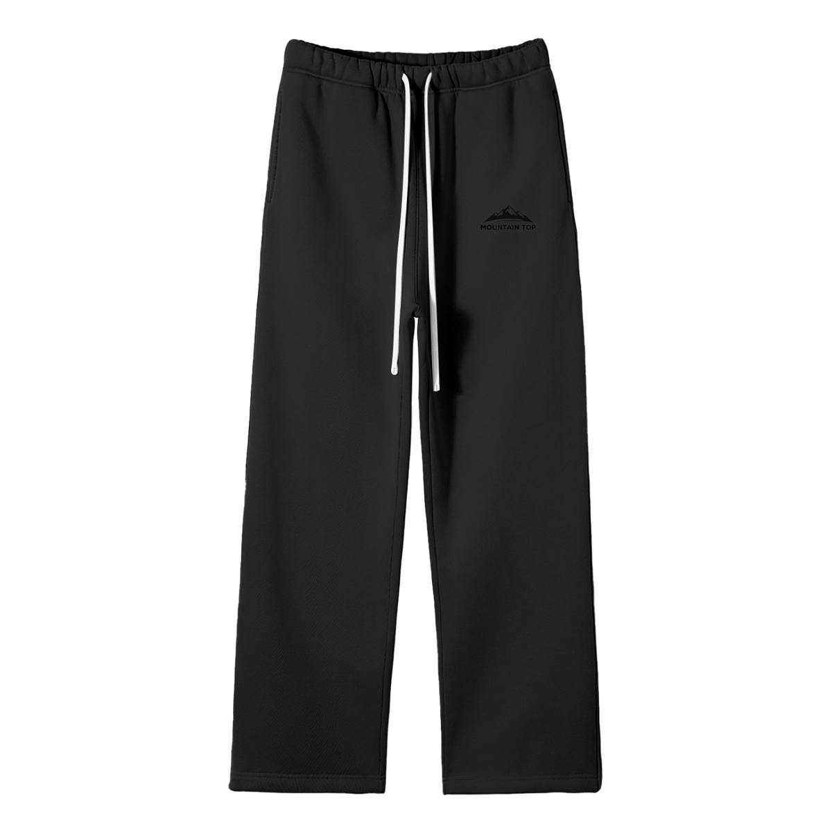 Mountain Top Unisex Solid Color Fleece Straight Leg Pants