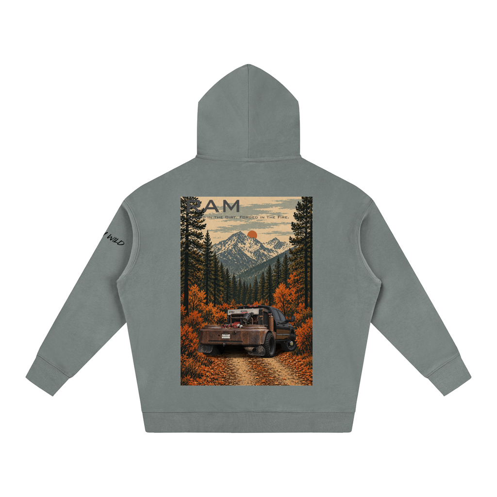Ram 3500 Welding Truck Mountain Top Oversize Fleeced Hoodie