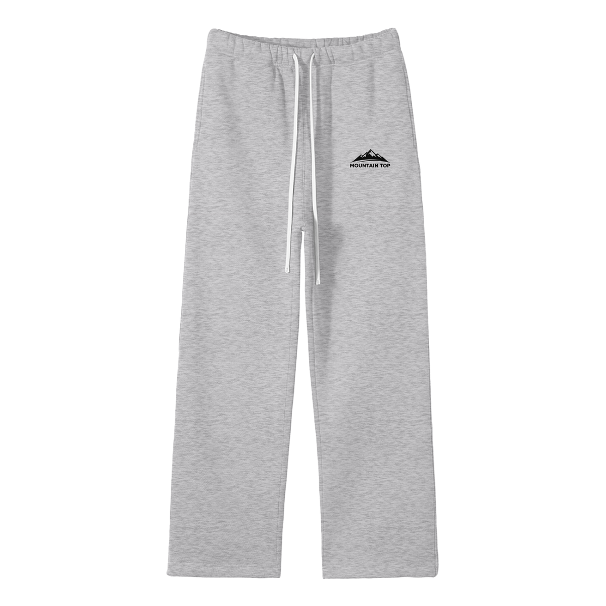 Mountain Top Unisex Solid Color Fleece Straight Leg Pants