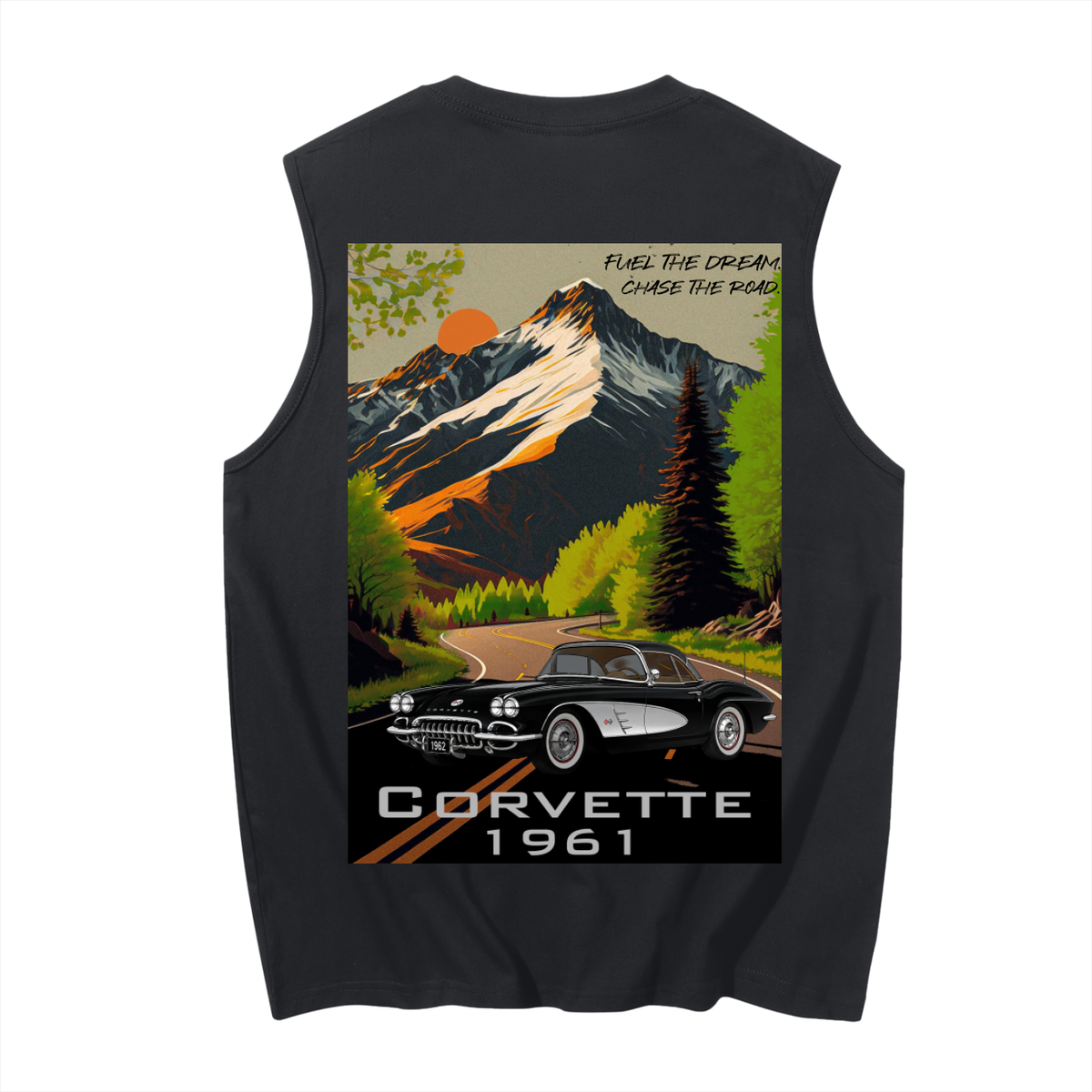 1961 Corvette Mountain Top Men's Cotton Tank Top