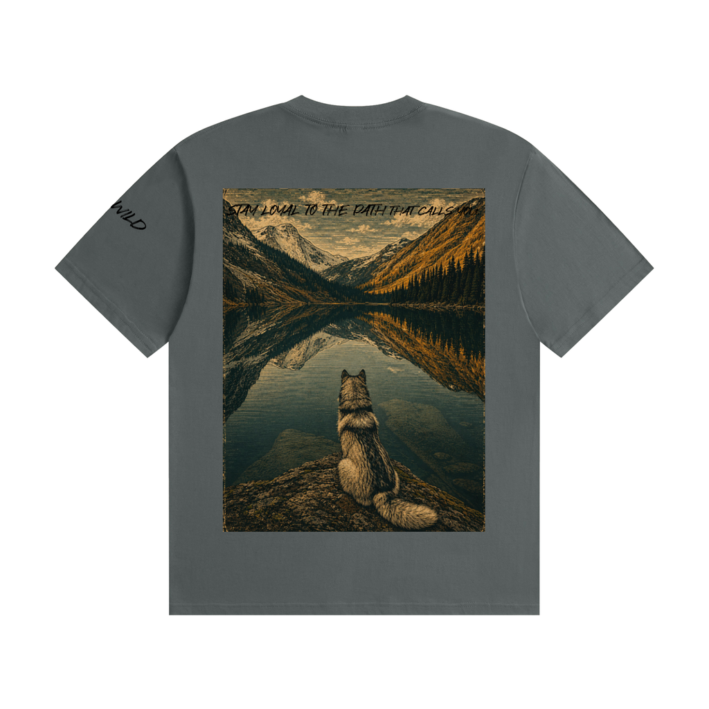 Wolf Graphic Unisex Seamless Cotton T-Shirt