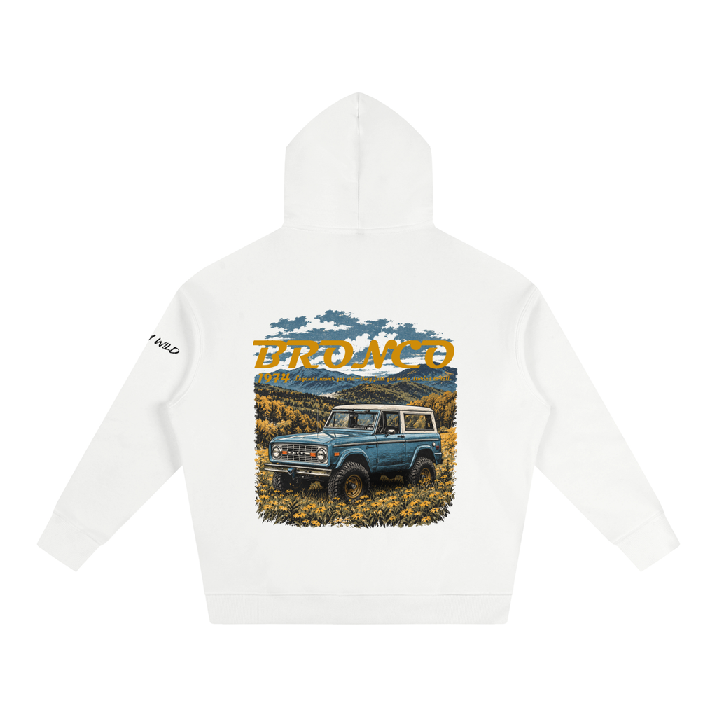 1974 Bronco Mountain Top Oversize Fleeced Hoodie