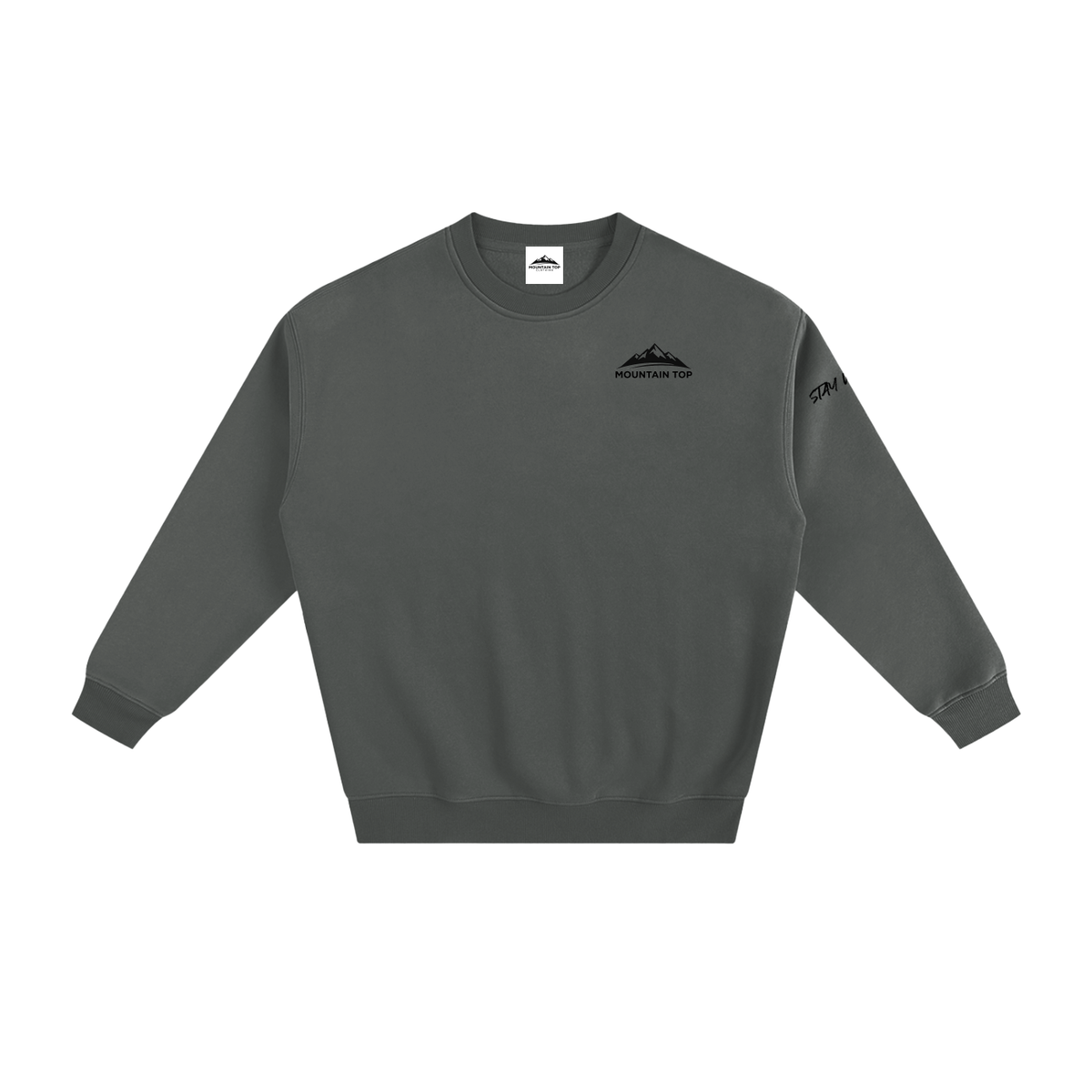 Bear Graphic Fleeced Sweatshirt